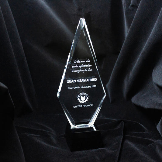 Crystal Plaque Tower Pyramid - Crystal Moments