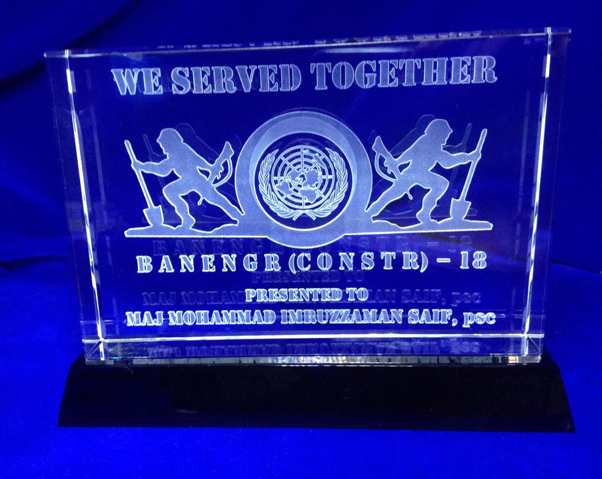 Crystal Award Block with Base - Crystal Moments
