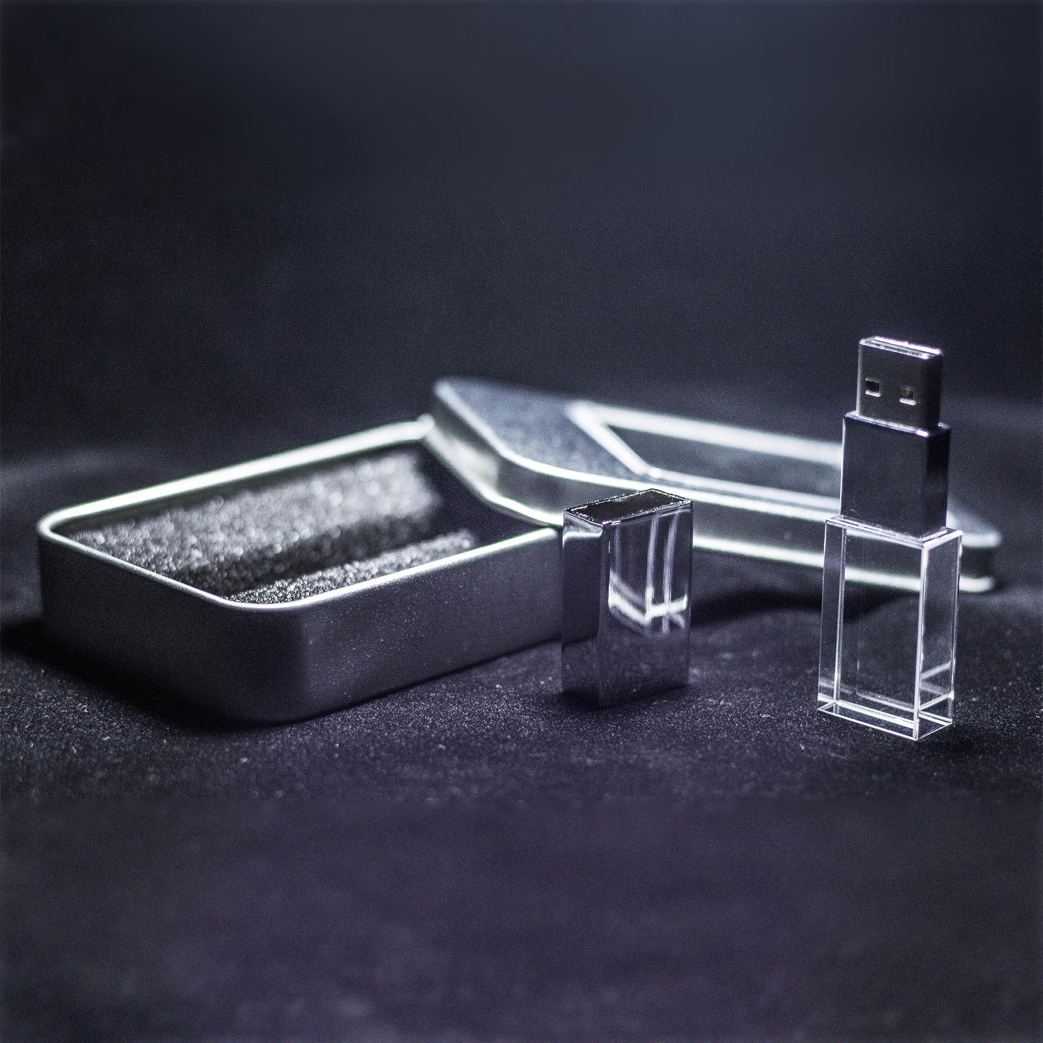 personalized engraved 3d laser crystal pen drive | Crystal Moments
