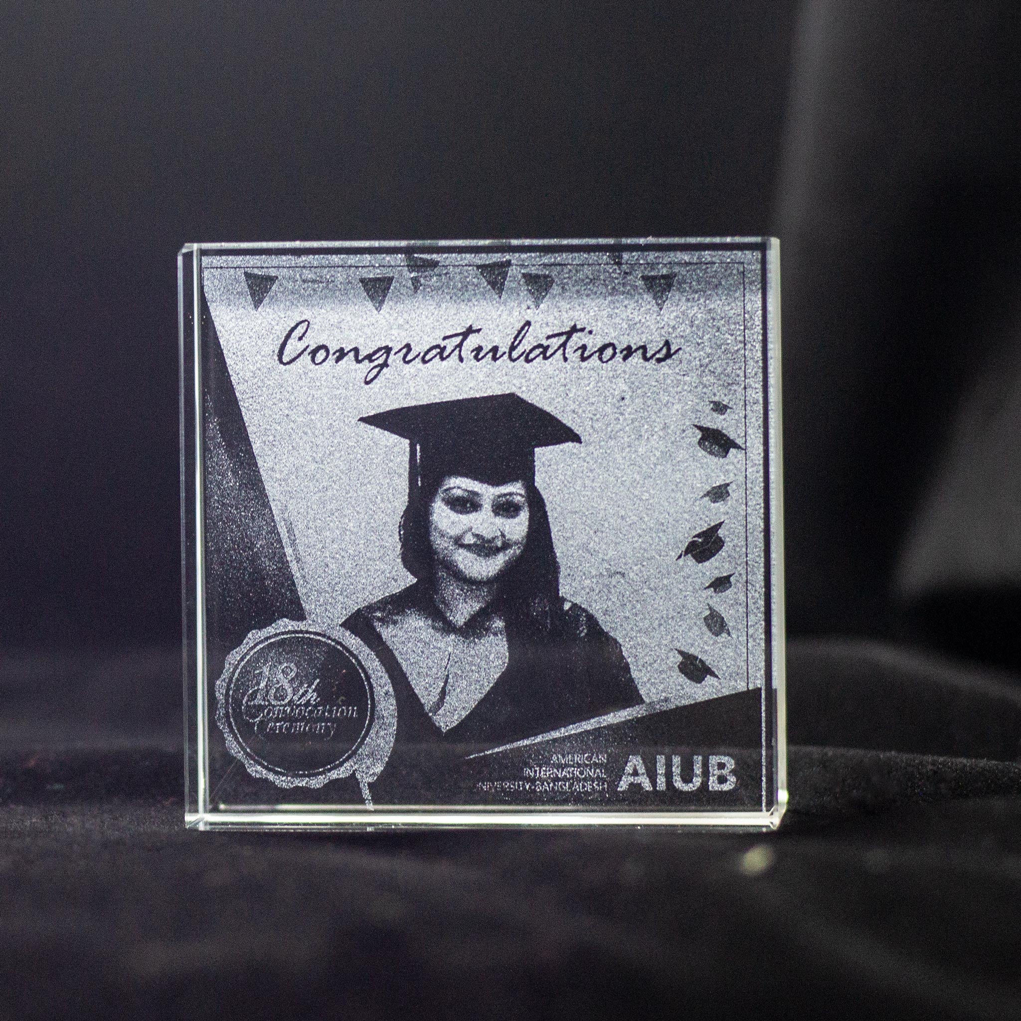 Square Crystal Photo Frame - Crystal Moments