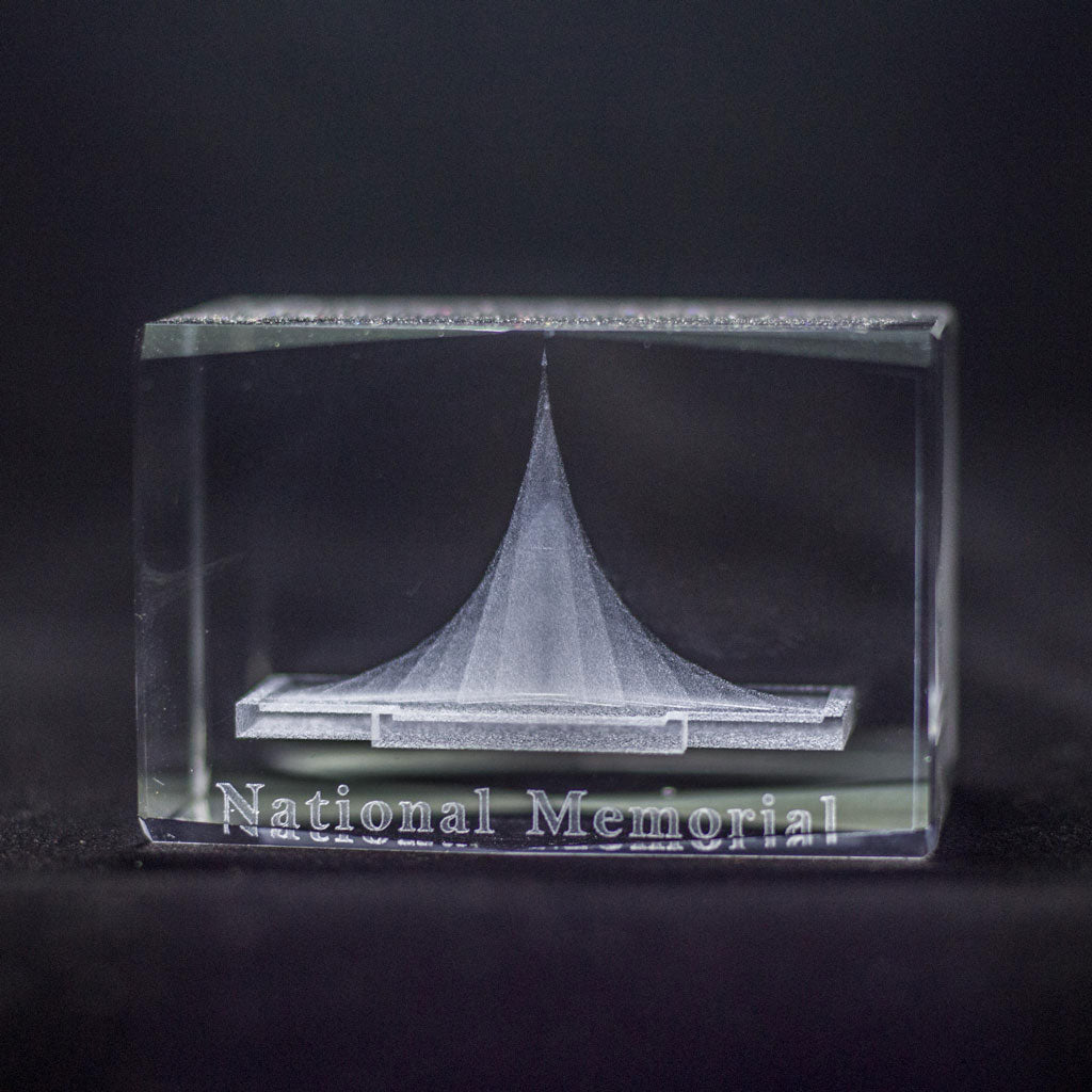 3d Rectable crystal glass block photo crystal