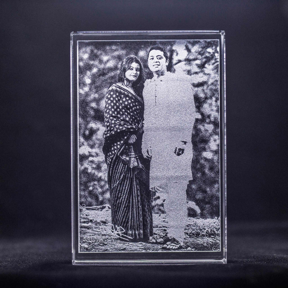Rectangle Crystal Photo Frame - Crystal Moments