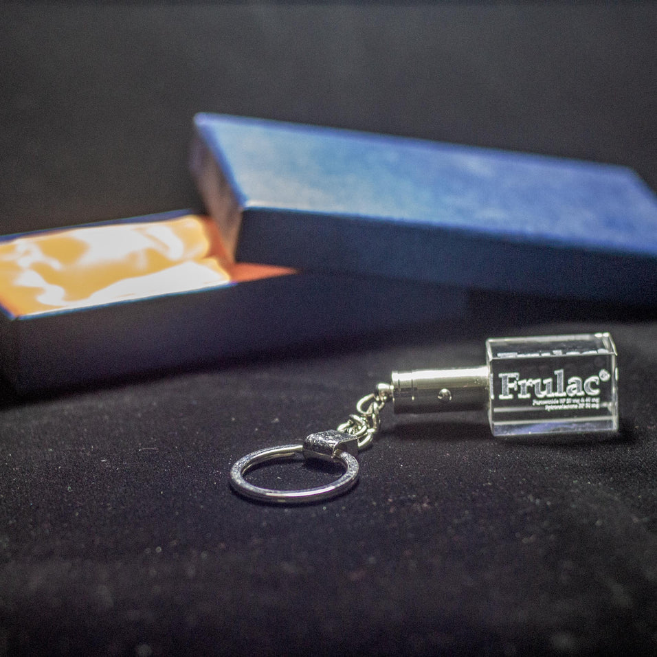 Personalized 3d Laser Rectangle Crystal Key Chains Key Ring - Crystal Moments