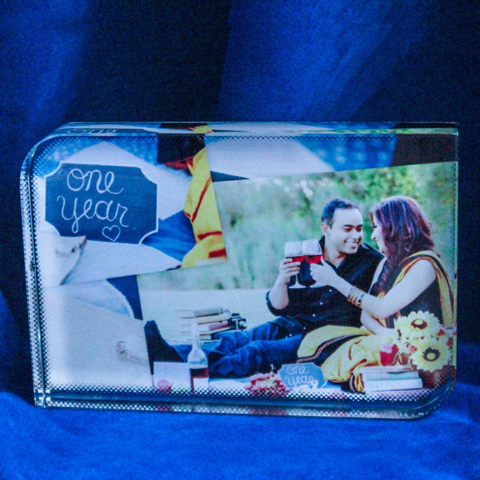Rectangle Color Crystal Photo Frame - Crystal Moments