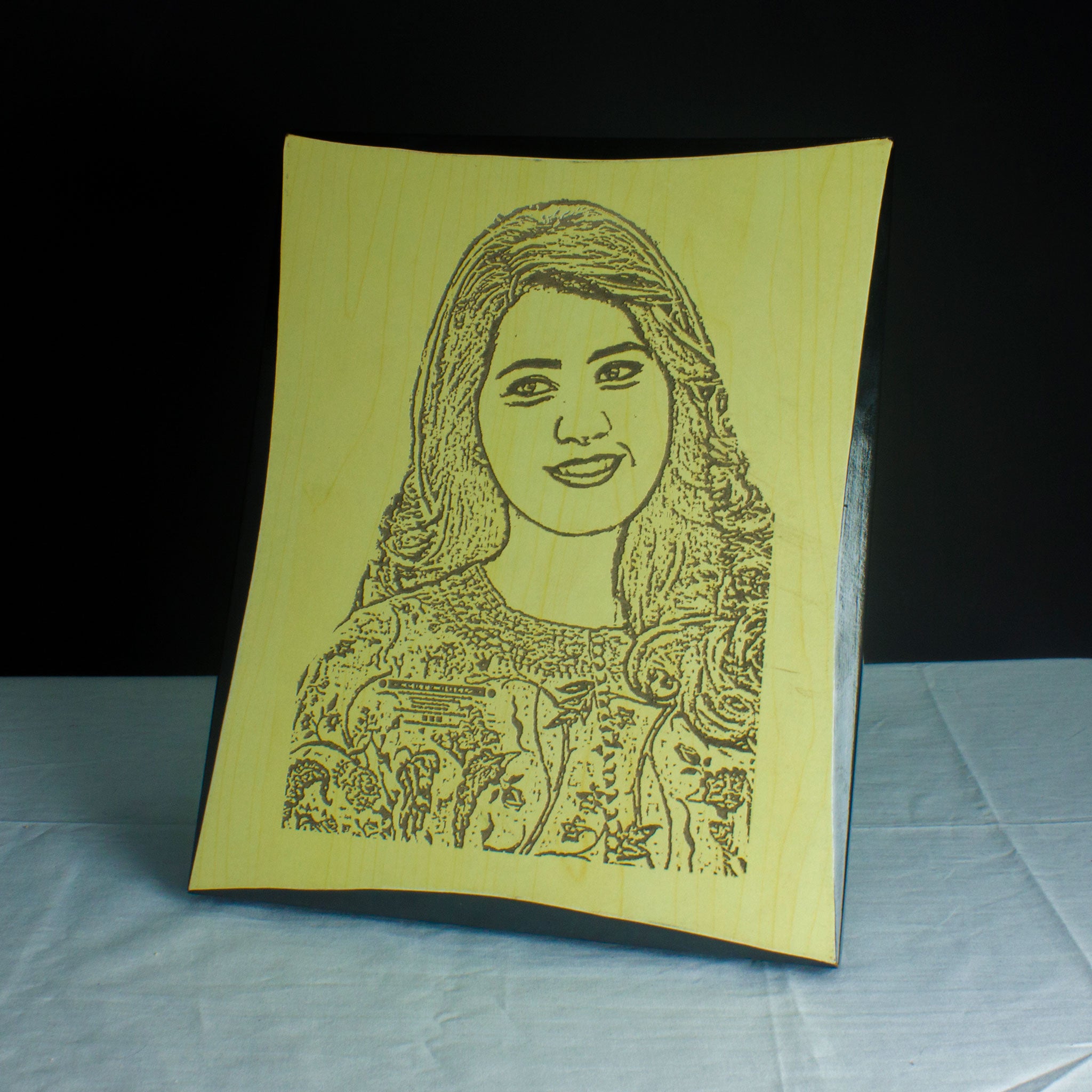 Wooden Photo Frame Curved