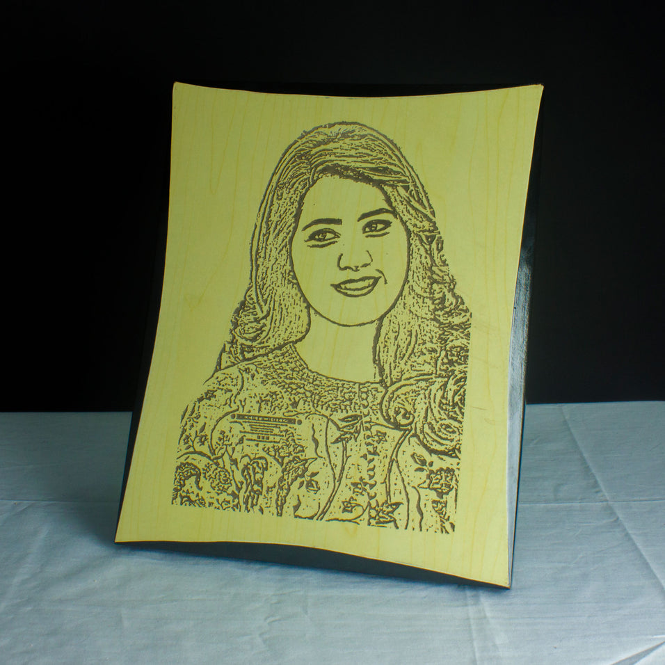 Wooden Photo Frame Curved